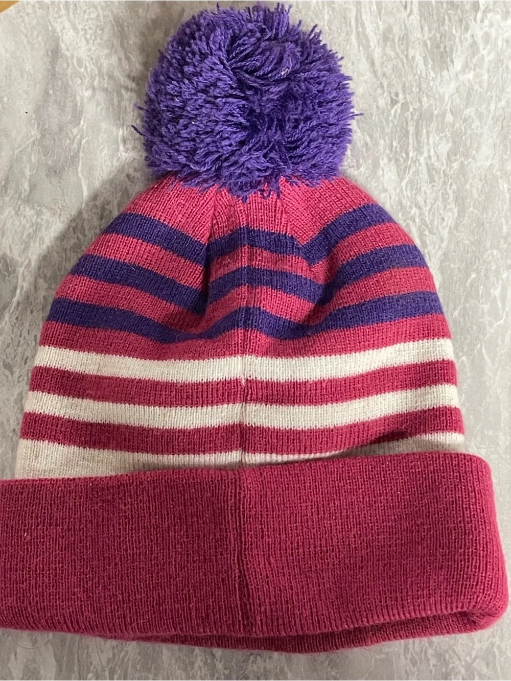 Kansas City Chiefs Pink and Purple Knit Beanie Winter Hat NFL Cap Adult OSFM